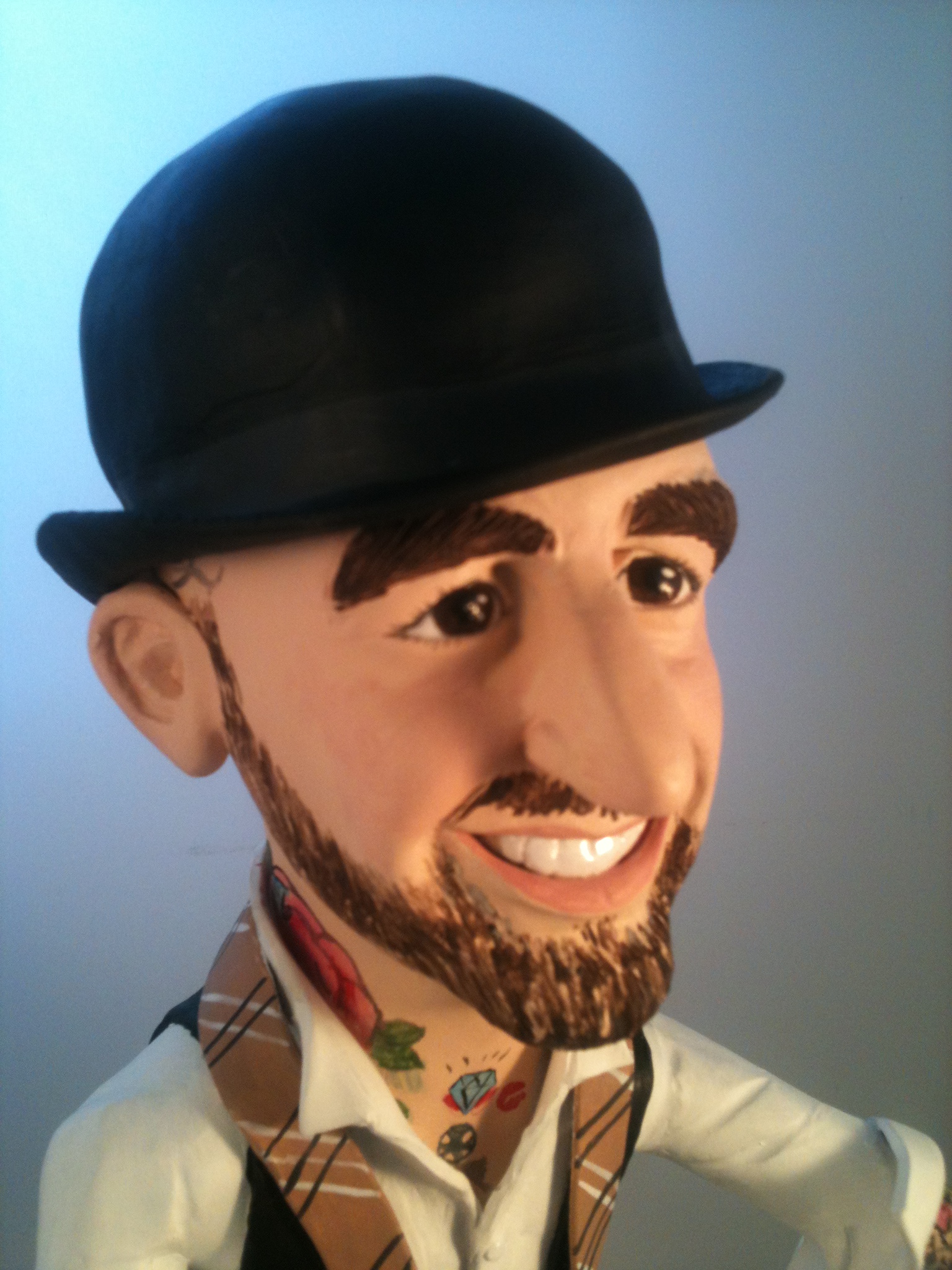 Ben Saunders krijgt uniek karikatuurbeeldje