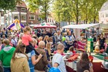 Grote drukte bij museum stand