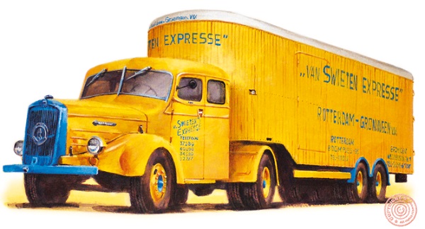 Schilderijen Kromhout vrachtwagens