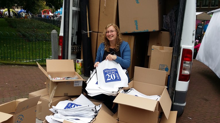 Sarah was hoofd Rugzakjes Vullen